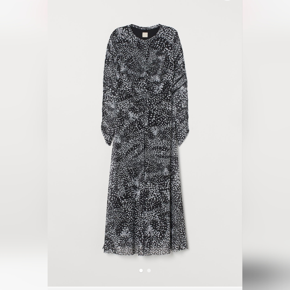 EUC H&M Draped Mesh Dress